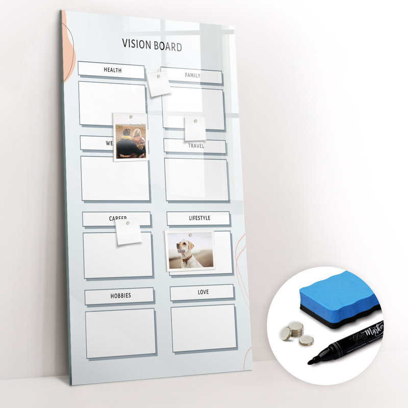 Magnetic Glass Dry Erase Board