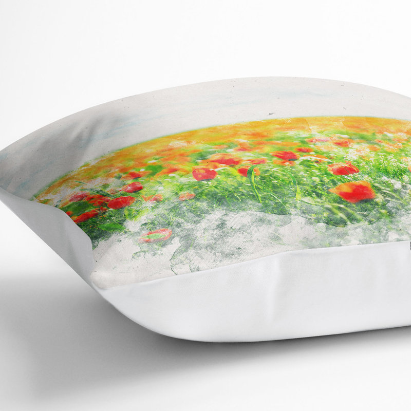 Square Throw Cushion, White, 55cm H x 55cm W x 20cm D