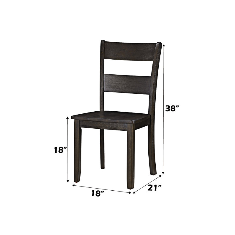 Ensemble de 2 chaises d'appoint en bois