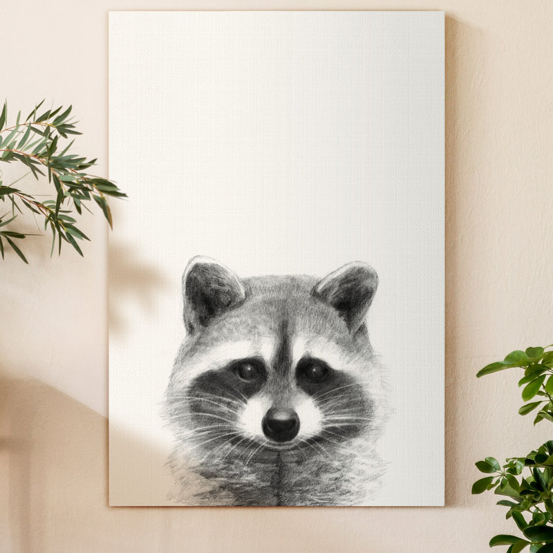Reproduction d’art sur toile tendue « animal mug II », H 12 po x l 8 po x P 1,5 po