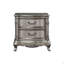 Wooden Nightstand With 2 Drawers
