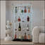 Vitrine en verre trempé, armoire à vin, armoire de rangement, classeur, avec bande DEL Bluetooth, peut être contrôlée par une télécommande ou une application mobile, roulettes pivotantes, peut être placée n'importe où-1126406630