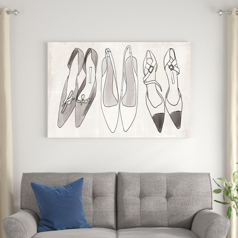 Heels For Days III, H 32 po x l 48 po x P 1,25 po