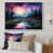 Toile naturelle avec cadre flottant