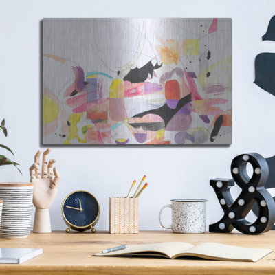 Ivy Bronx 'Papers No. 1' by Erin McClusky Wheeler Metal Wall Art