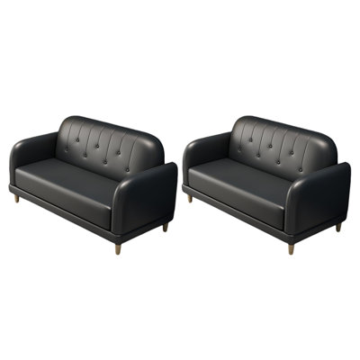 Banc rembourré en similicuir Cafe