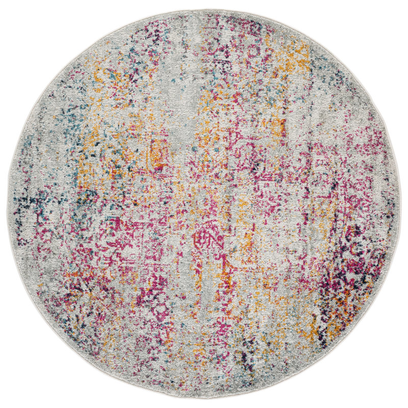 Vinnie Performance Oriental Rug, Round 6'7"