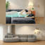 Canapés ergonomiques moelleux, conception modulaire en forme de U pour le divertissement à domicile, gris foncé