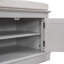 Banc de rangement avec 4 portes et tablettes réglables-1085255374