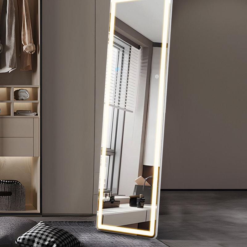 Miroir mural DEL, 60 po x 16 po