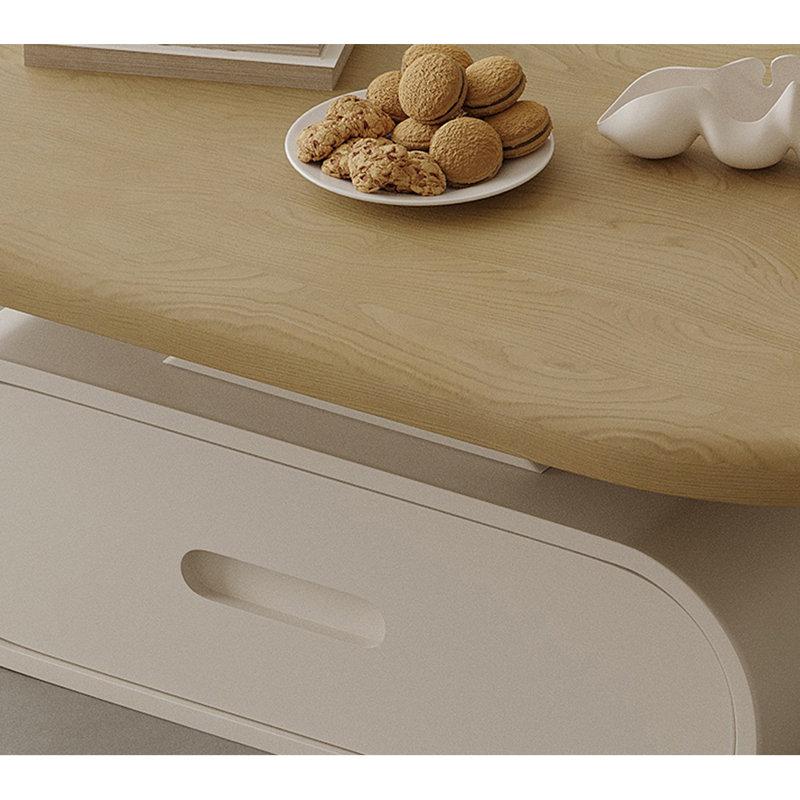 Table basse moderne avec finition piano, Burlywood