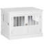 Table de bout avec cage triple pour chien PawHut