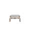 Table basse rétro avec tiroir intérieur doublé de feutre de 40 mm d'épaisseur, blanc os