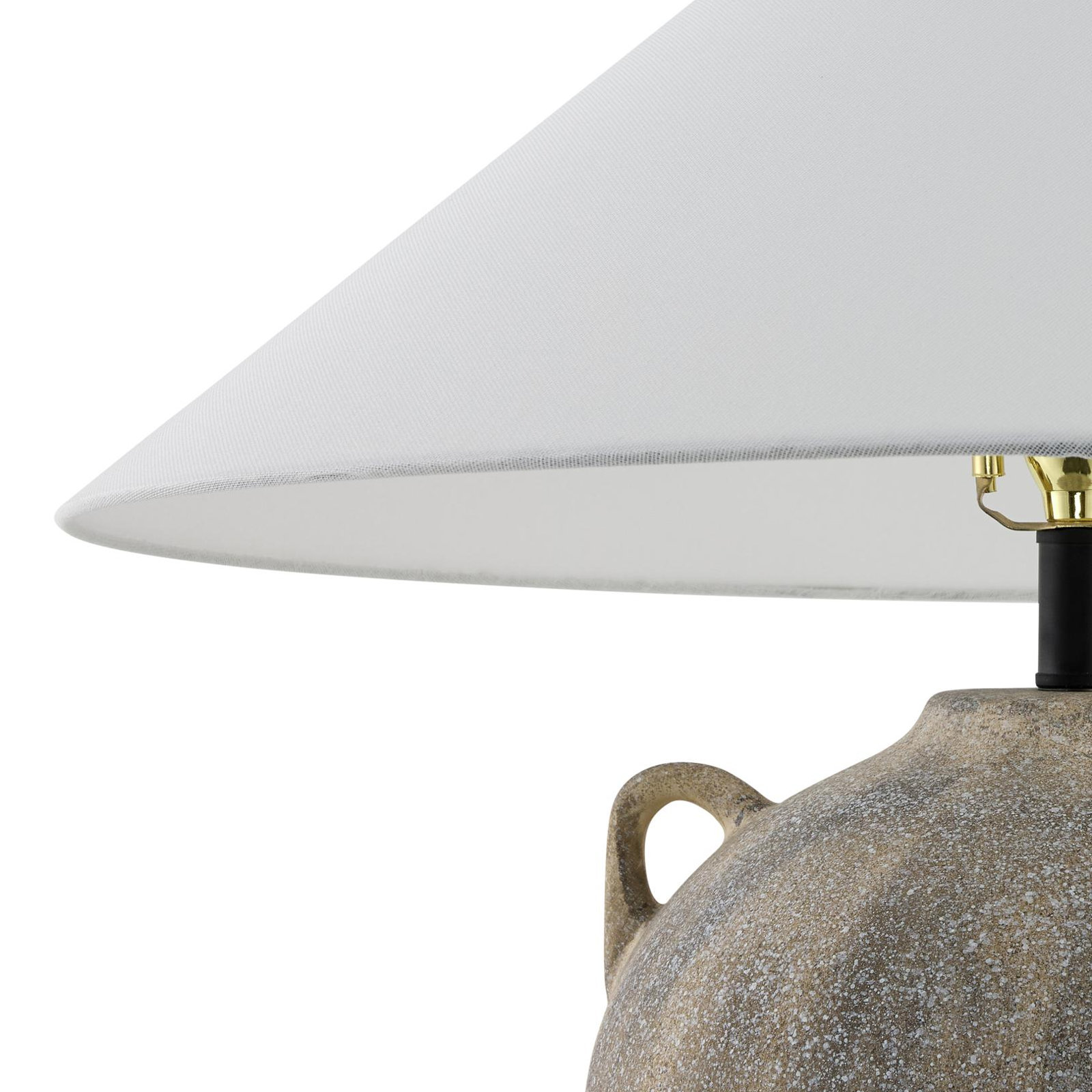 Galey Alix x Livabliss Ceramic Table Lamp, Gray