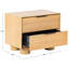 Table de chevet 2 tiroirs Vanora-1080065628