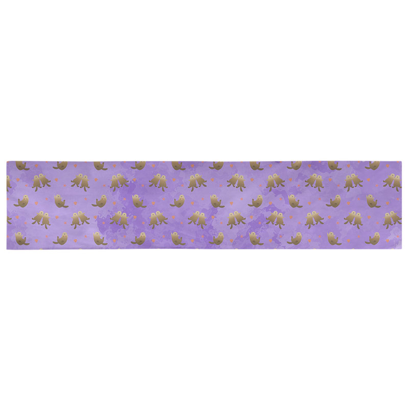 Chemin de table sea panneaux Avicia, 73,5 po x 17,5 po, Mauve, Polyester