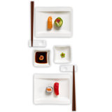 Villeroy & Boch New Wave Sushi 8 Piece Dinnerware Set, Service for 2