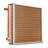 Heat Exchanger Water to Air, with 3-Row 3/8" Copper Ports, 242 Aluminum Fins Heat Exchanger for Outdoor Wood Furnaces, Residential Heating and Cooling, and Forced Air Heating-114557202