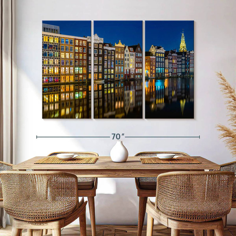 Sireci Amsterdam Reflections, 42" H x 65" W