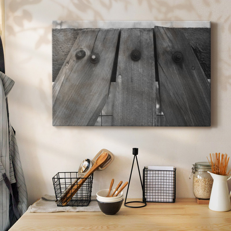 Found Textures V-Gallery Wrapped Canvas, 12" H x 18" W