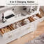 Grand garde-manger arqué avec DEL et station de charge-136025072