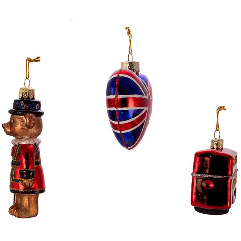 9.1'' Glass Animals Holiday Shaped Ornament