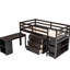 Lit mezzanine bas avec armoire et bureau portatif-552142953