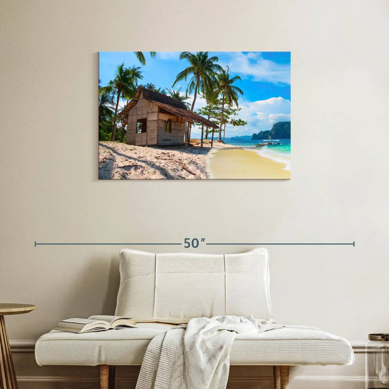 Cabane de plage tropicale Lilie Palawan, H 24 po x l 36 po