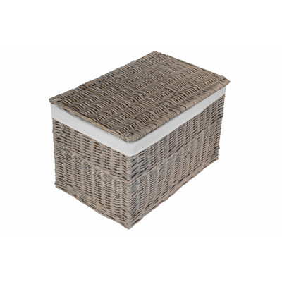 Wicker Storage Hamper Basket with Lining