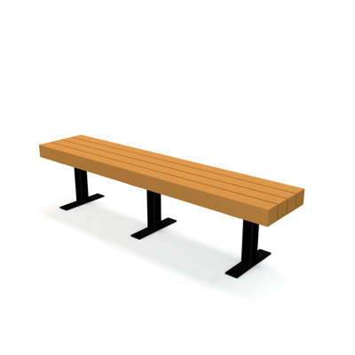 Banc de parc en plastique recyclé trailside