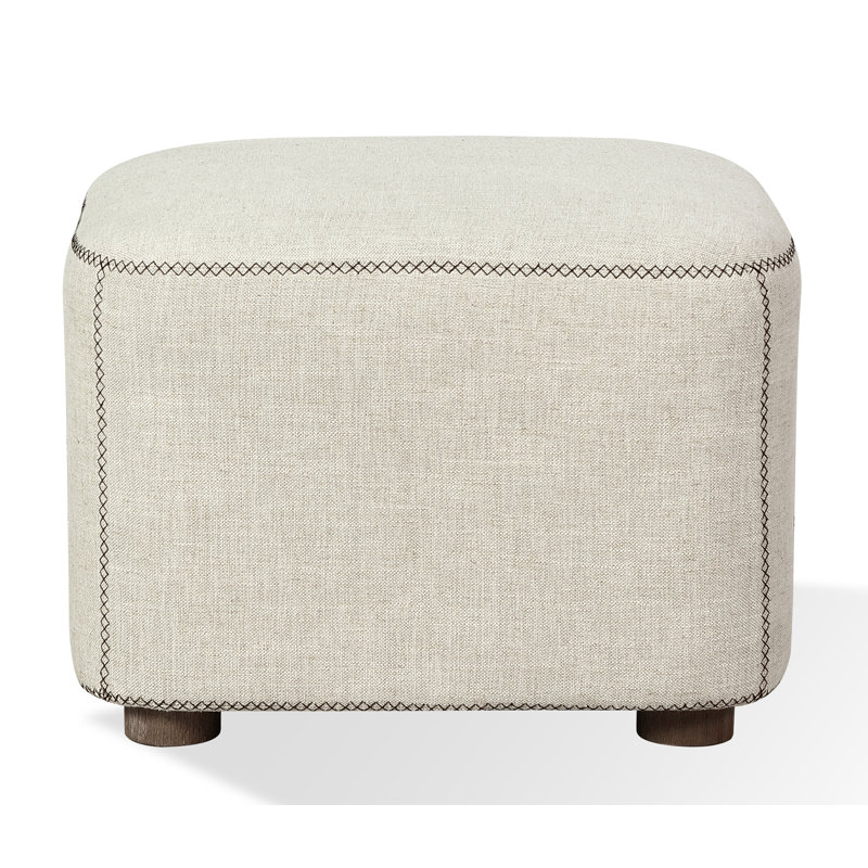 Banc rembourré en mélange de lin Rogin
