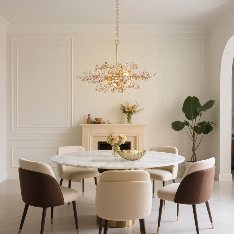 8- Light Modern Crystal Chandelier