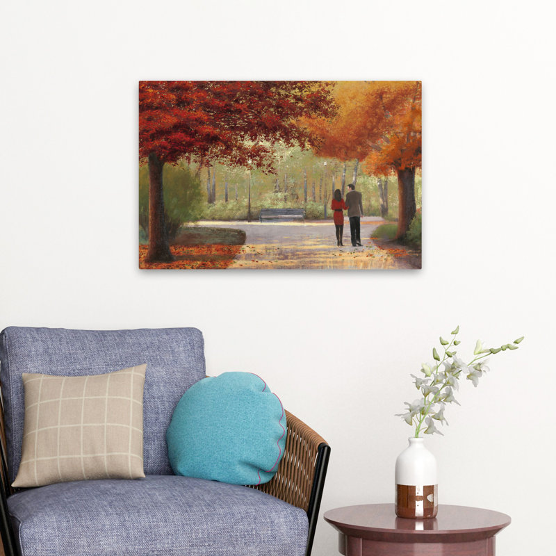 Automne et art d'automne brun, H 16 po x l 24 po