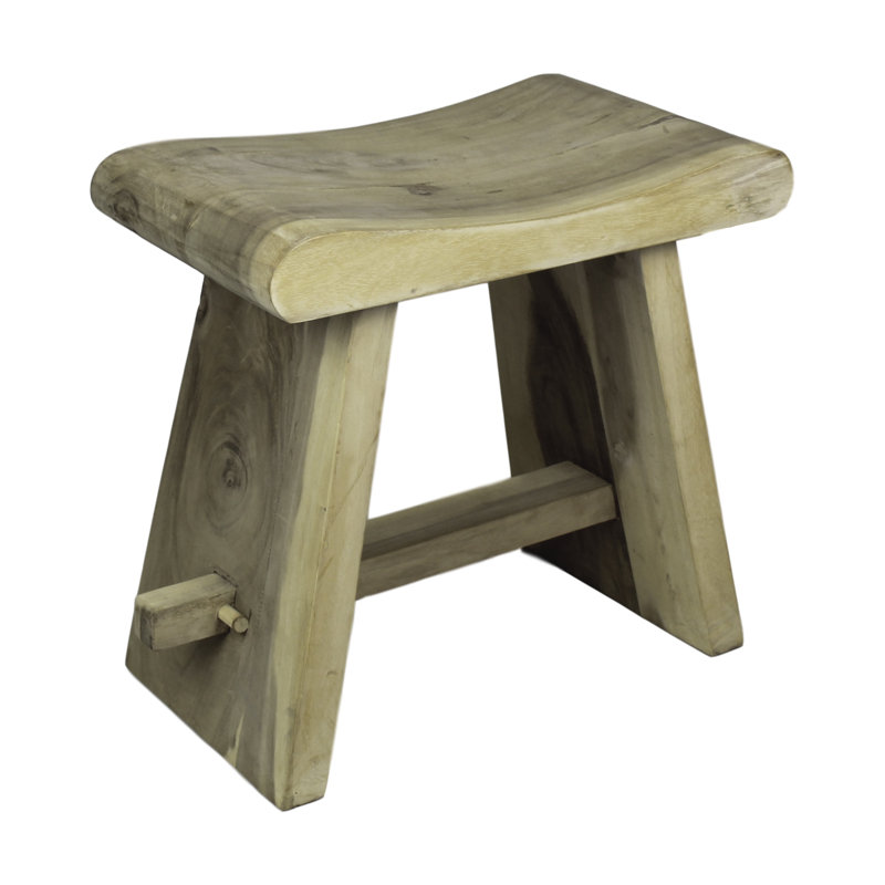 Yellow Pine Solid Wood Accent Stool