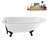 62" Streamline Clawfoot Tub,Tray,Drain, Clawfeet-101628982-102218230