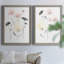 «Blush & Black Wildflowers I», toile encadrée de qualité supérieure - prête à être accrochée-1384716235-1384716230