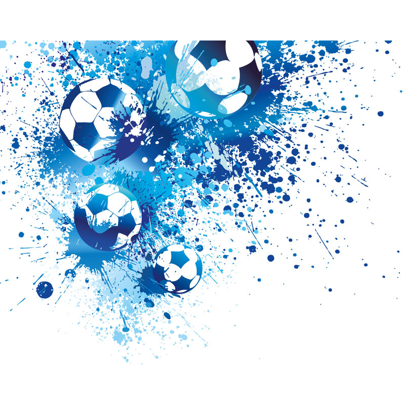 Matte Non-Pasted Wall Mural, 240cm L x 300cm W, Blue