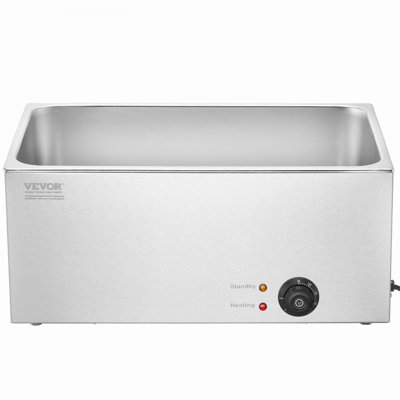 Commercial Electric Food Warmer Countertop Buffet 24Qt 1200W Bain Marie