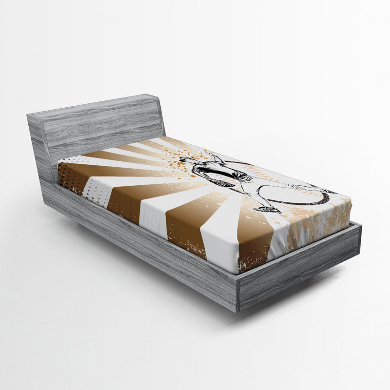 Baseball Microfiber Fitted Sheet, Twin Fitted Sheet
