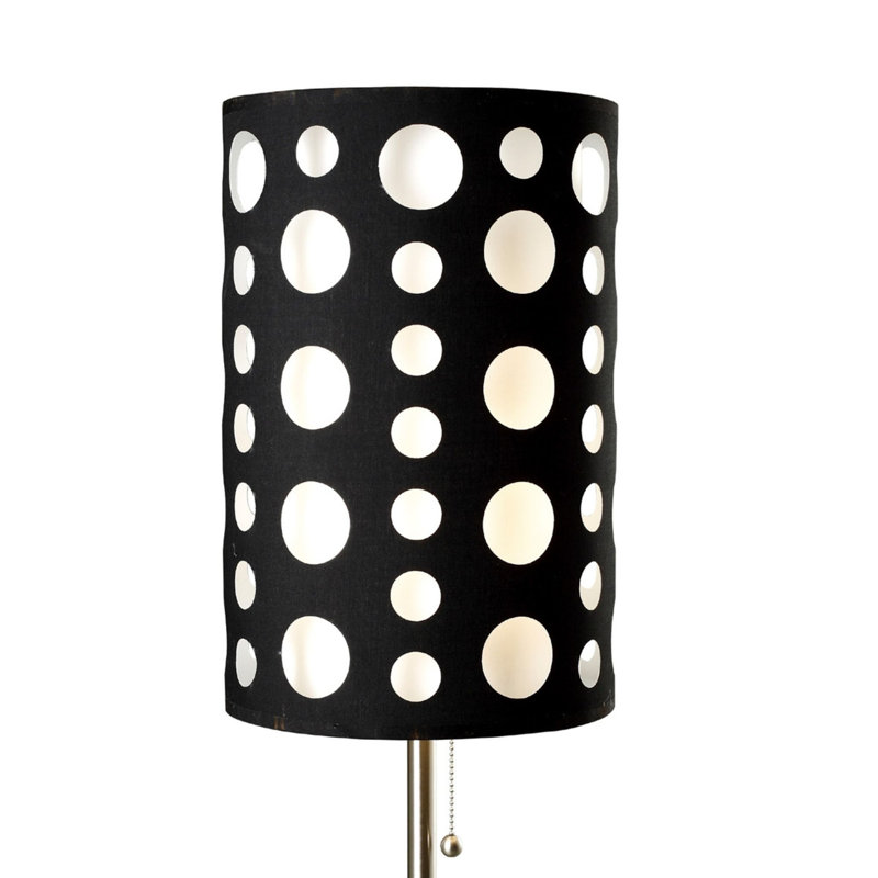 Lampe de table en métal 33 po, Noir / blanc