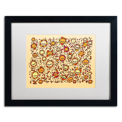 « sourires » par carla martell, art encadré