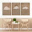"Cloud Dreamy Minimalist Illustration Modern Art Decor Living Room Office Room" 3 pièces-100781055-100781057
