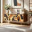 French-style minimalist modern sideboard