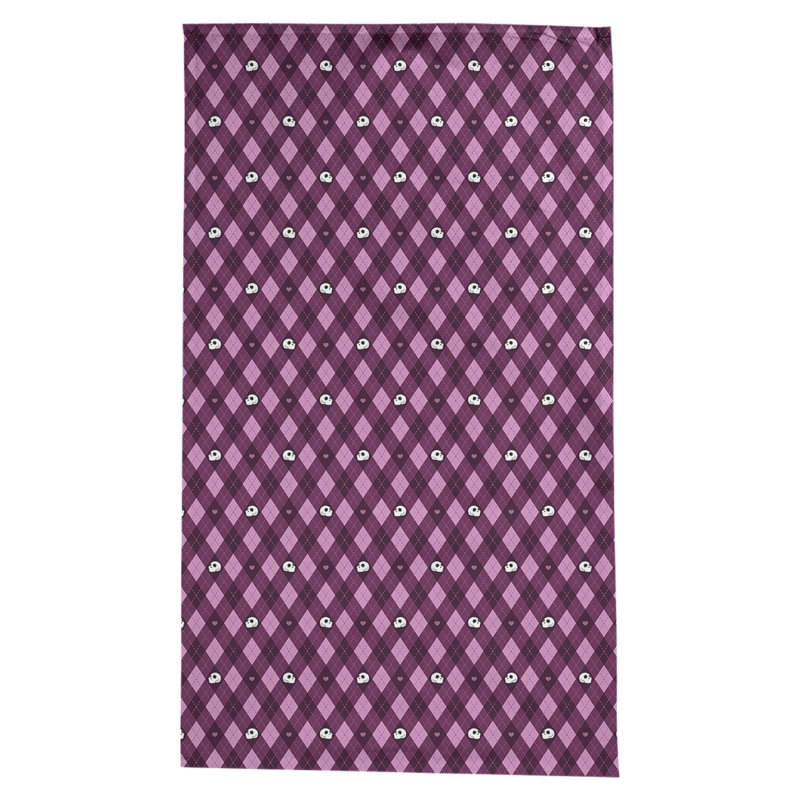 Nappe argyle crânes Avicia, Rose