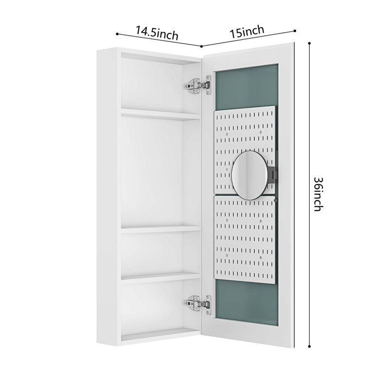 Armoire à pharmacie avec miroir de salle de bain - Armoires à pharmacie en bois pour la salle de bain