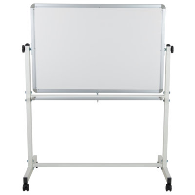 Hendrick Double-Sided Mobile Whiteboard with Pen Tray