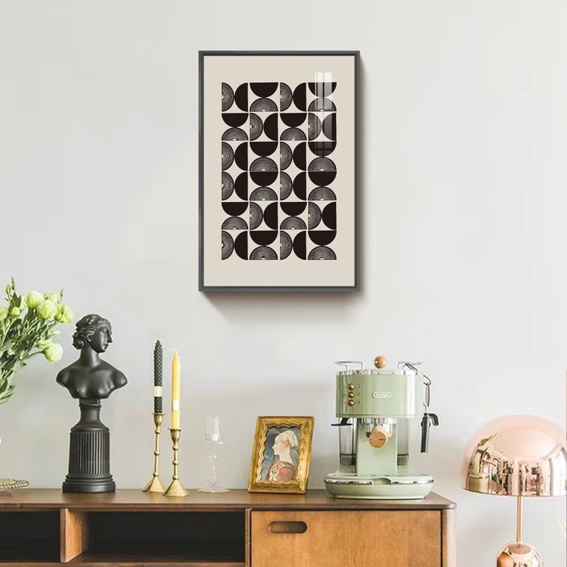 Boho - reproduction d'art sur toile, L 12 po x H 16 po, Noir
