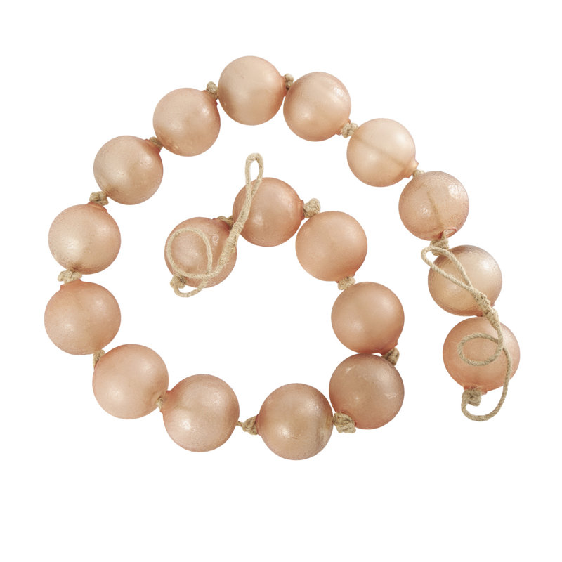 Guirlande Pearl, L 91 po, Rose