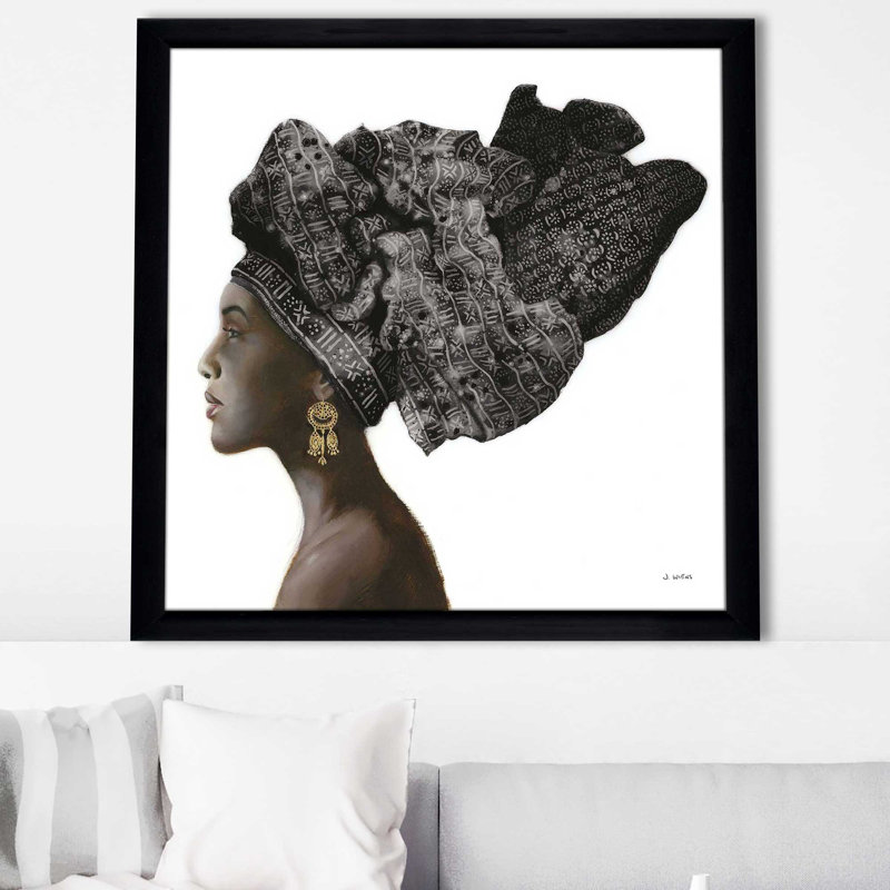 «Pure Style Black» par James Wiens, Cadre noir, H 25,5 po x l 25,5 po x P 1 po