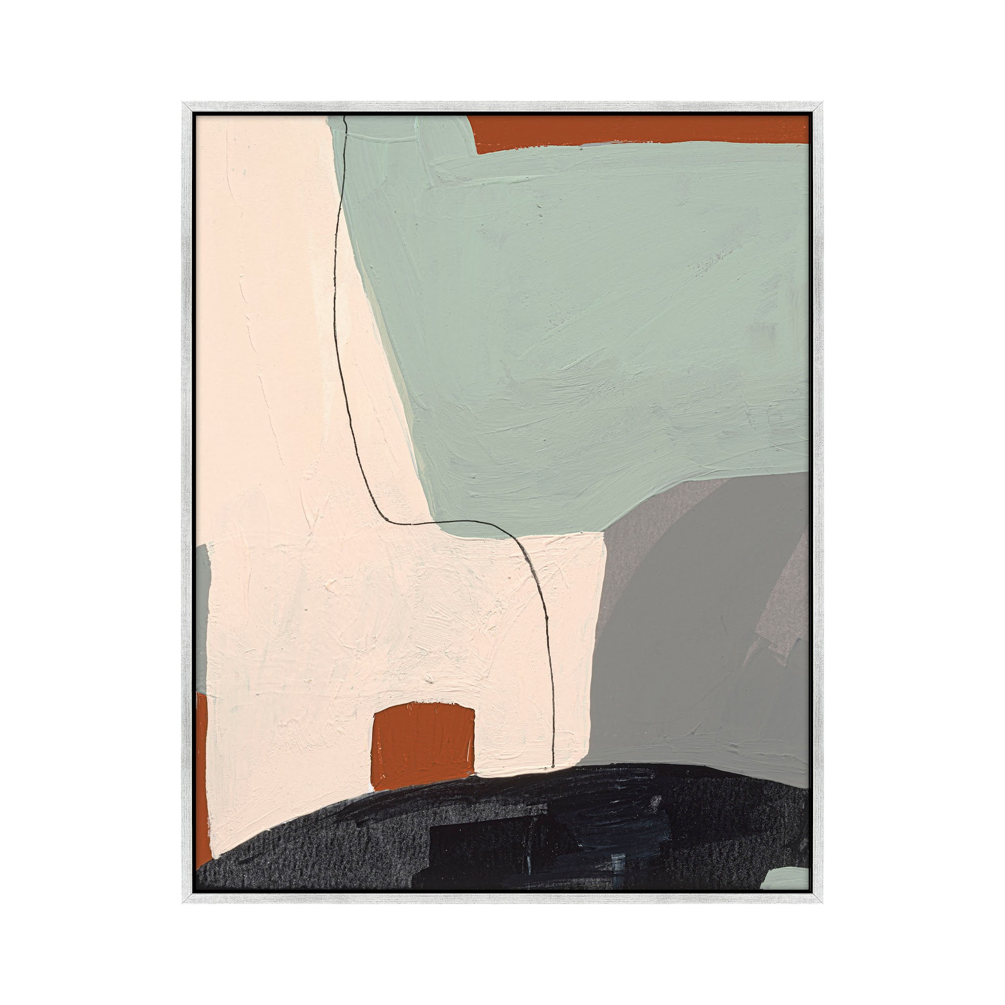 Dreamscape 3 by Andrea Stokes, Silver Framed, 38" H x 30" W x 1.38" D
